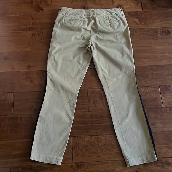 J Crew Andie Chino Tuxedo Stripe Pants Size 6 - Picture 3 of 13